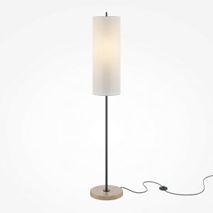 Напольный торшер с каменным основанием «Glamping»