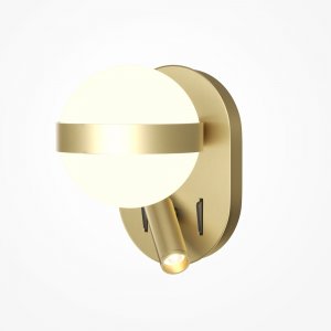 Настенное бра с плафоном шар и лампой для чтения «Dialogue»