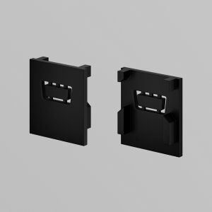 Комплект заглушек для накладного алюминиевого профиля, 5 шт. «Exility IP»