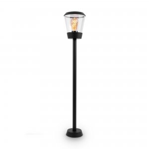 Чёрный уличный столбик 1м «Faro»
