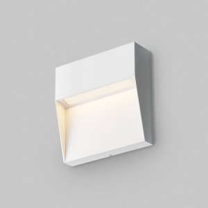 Белый накладной уличный настенный светильник подсветка 3Вт 3000К «Mane»