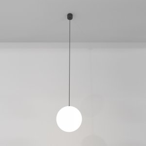Подвесной светильник шар D20см 5Вт 3000К чёрный/белый «Luna»