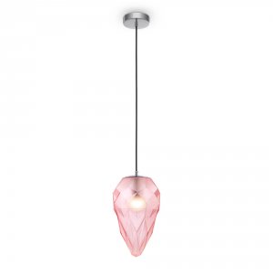 Подвесной светильник с розовым плафоном «Globo»