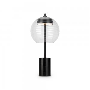 Мраморная настольная лампа с купольным плафоном «Rueca»