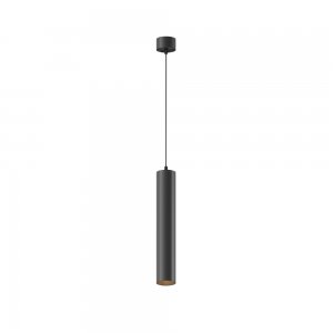 Чёрный подвесной светильник цилиндр 12Вт 3000К «Focus LED»