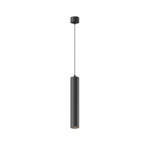Чёрный подвесной светильник цилиндр 12Вт 4000К «Focus LED»