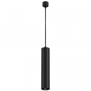 Чёрный подвесной светильник цилиндр «Focus»