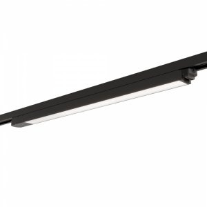 Чёрный длинный однофазный трековый светильник 15Вт 4000К «BASIS»