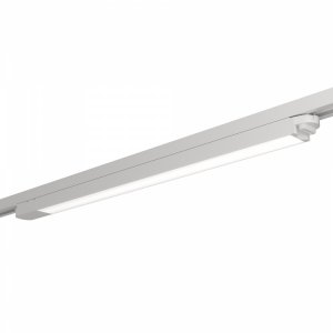Белый длинный однофазный трековый светильник 60см 24Вт 3000К «Basis»