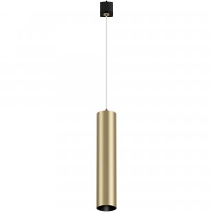 Подвесной светильник матовое золото 1-фазной трековой системы «Focus»