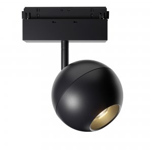 Чёрный трековый светильник 15Вт 4000К шар для магнитного шинопровода «Ball»