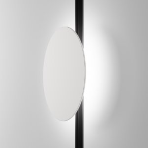 Белый трековый светильник диск для подсветки «Relax»