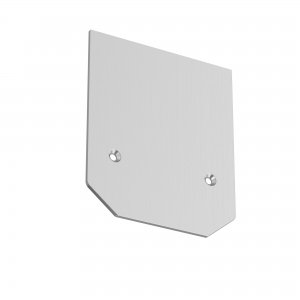 Заглушка серебряного цвета для магнитного шинопровода «Magnetic track system»