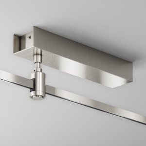 Основание потолочное Short для блока питания, с вводом питания, платина «Flarity»