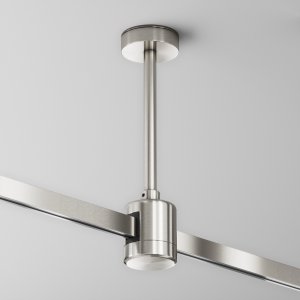 Крепление потолочное Short 138мм с прямым коннектором питания платина «Flarity»