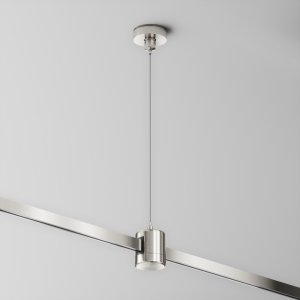 Подвес тросовый Hang с прямым коннектором питания, платина «Flarity»