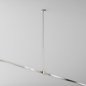 Крепление потолочное Long 700мм с прямым коннектором питания, платина «Flarity»