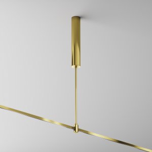 Основание потолочное латунь 700мм для блока питания с вводом питания «Long Flarity»