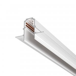 2м белый магнитный шинопровод встраиваемый в ГКЛ 9,5мм «Magnetic track system Exility»