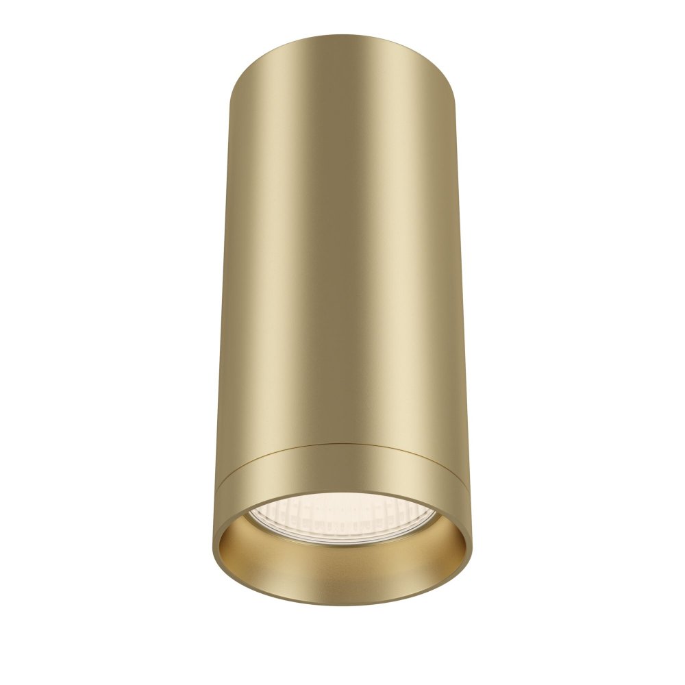 Накладной потолочный светильник цилиндр золотого цвета «Alfa» C010CL-01MG