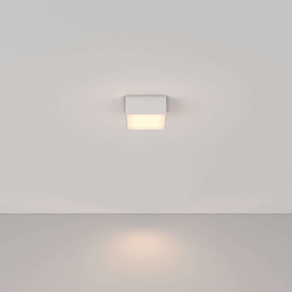 12Вт 3000К белый плоский прямоугольный светильник «Zon» C032CL-12W3K-SQ-W
