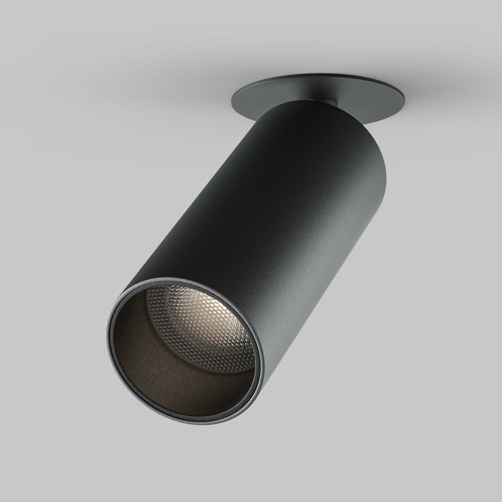 Чёрный встраиваемый поворотный светильник спот 12Вт 4000К «FOCUS LED» C053CL-L12W4K-W-B