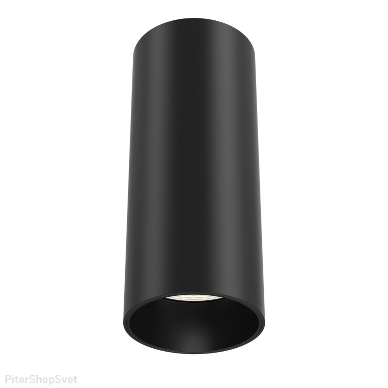Чёрный накладной потолочный светильник цилиндр 12Вт 3000К «FOCUS LED» C056CL-L12B3K