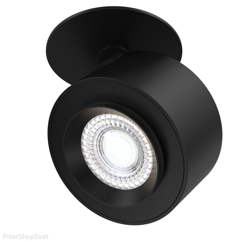 Чёрный встраиваемый поворотный светильник 13Вт 4000К «Treo» C063CL-L12B4K