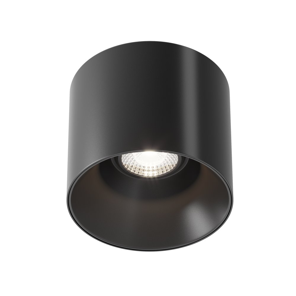 Накладной потолочный светильник цилиндр 15Вт 4000К, чёрный «Alfa LED» C064CL-01-15W4K-RD-B