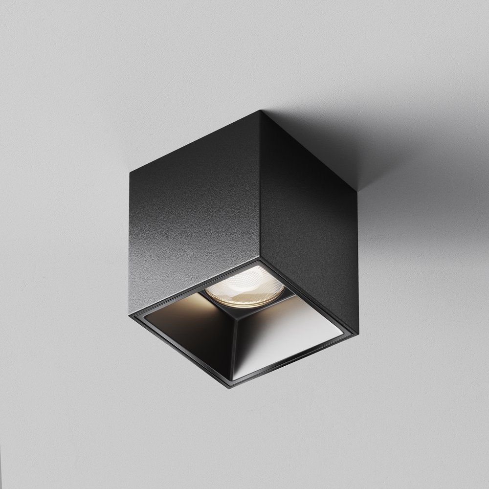 Накладной прямоугольный потолочный светильник 4000K 5Вт 50° «Alfa LED» C064CL-5W4K-SQ-B