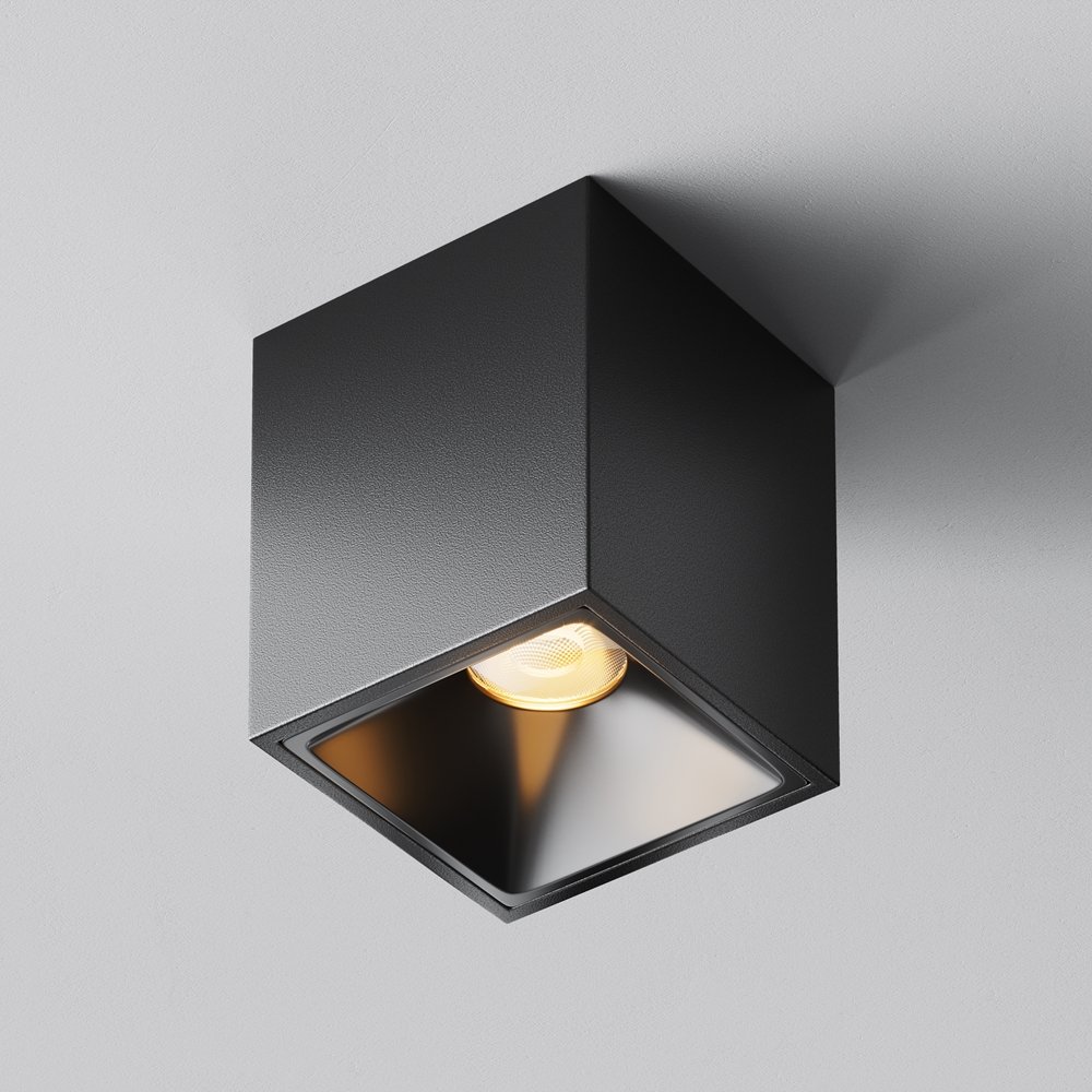 Накладной потолочный светильник 2700K 8Вт 50° «Alfa LED» C065CL-8W2.7K-SQ-B