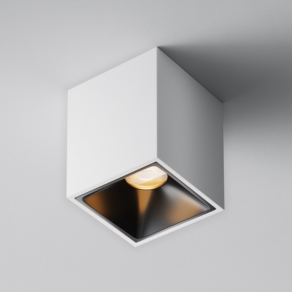 Накладной потолочный светильник 2700K 8Вт 50° «Alfa LED» C065CL-8W2.7K-SQ-WB