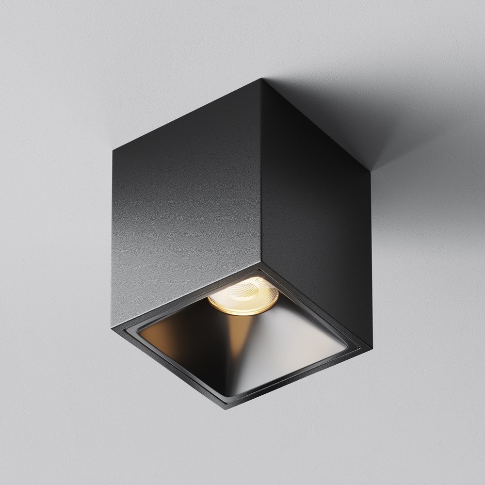 Накладной прямоугольный потолочный светильник 3000K 8Вт 50° «Alfa LED» C065CL-8W3K-SQ-B