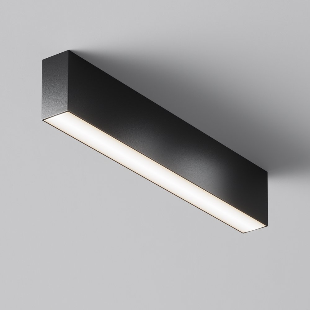 Линейный накладной потолочный светильник 20Вт 3000/4000/6000К 120° «Basis» C068CL-20W3-6K-B