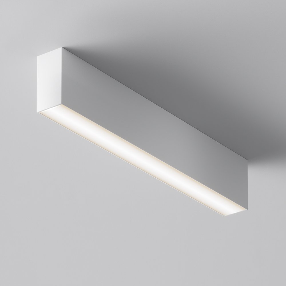 прямоугольный накладной потолочный светильник 20Вт 3000/4000/6000К 120° «Basis» C068CL-20W3-6K-W