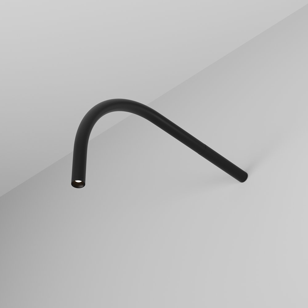 Светильник Г-образный для штанговой системы освещения 3000К/6000К 3Вт 45° «Eye Axity» C104WL-3W3-6K-B