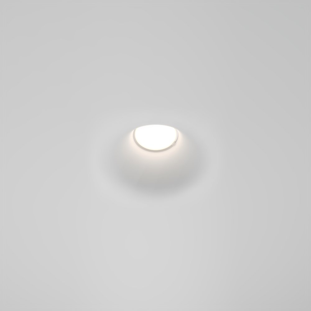 Гипсовый встраиваемый светильник под шпаклёвку «Gyps Modern» DL001-1-01-W-1