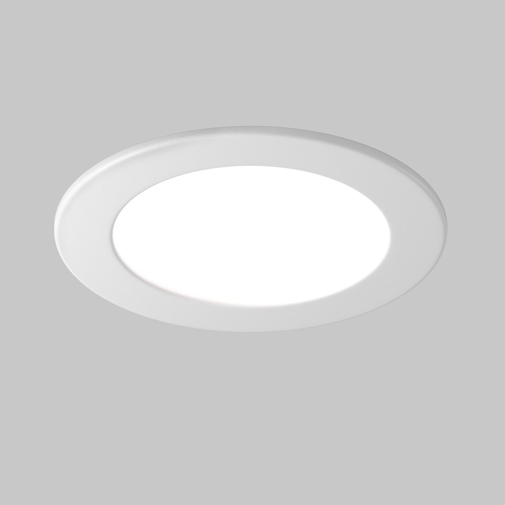 Белый круглый встраиваемый светильник 18Вт 3000/4000/6000К IP44 «Stockton» DL017-6-L18W3-4-6K