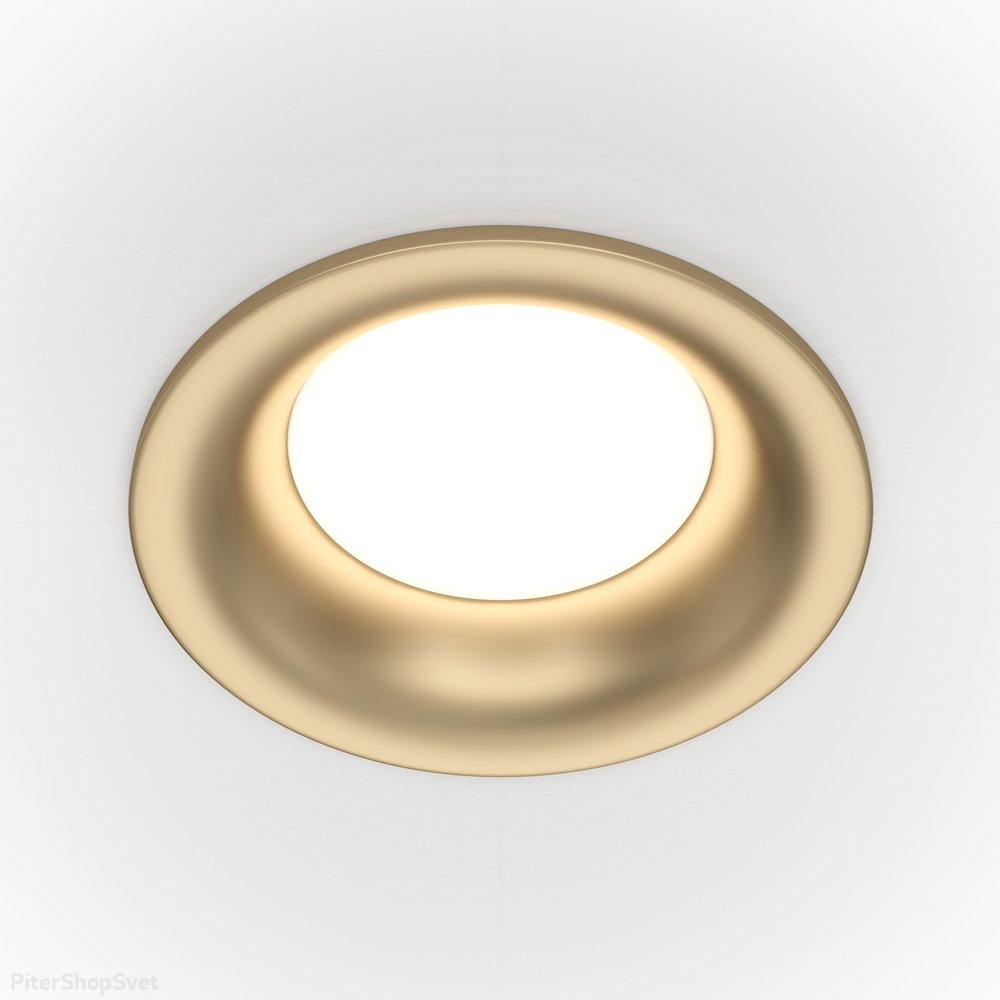 Встраиваемый светильник, матовое золото «Slim» DL027-2-01-MG