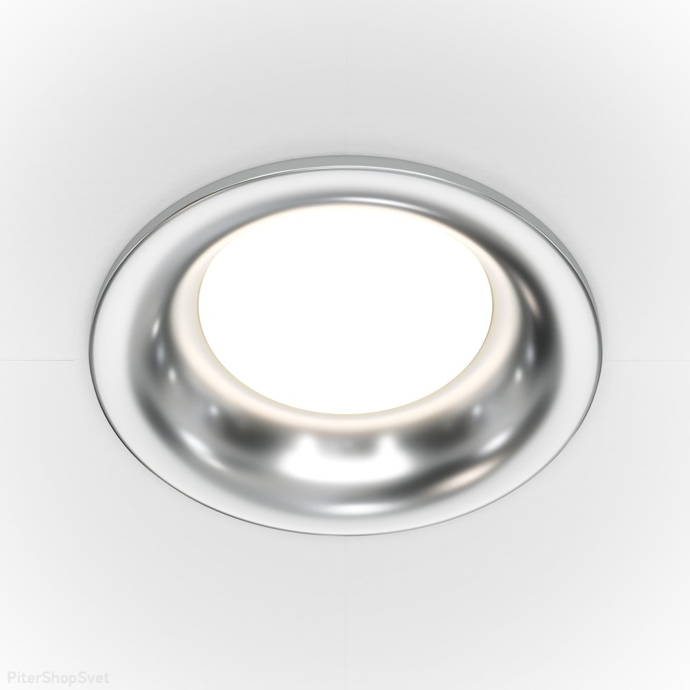 Встраиваемый светильник, серебряный «Slim» DL027-2-01-S