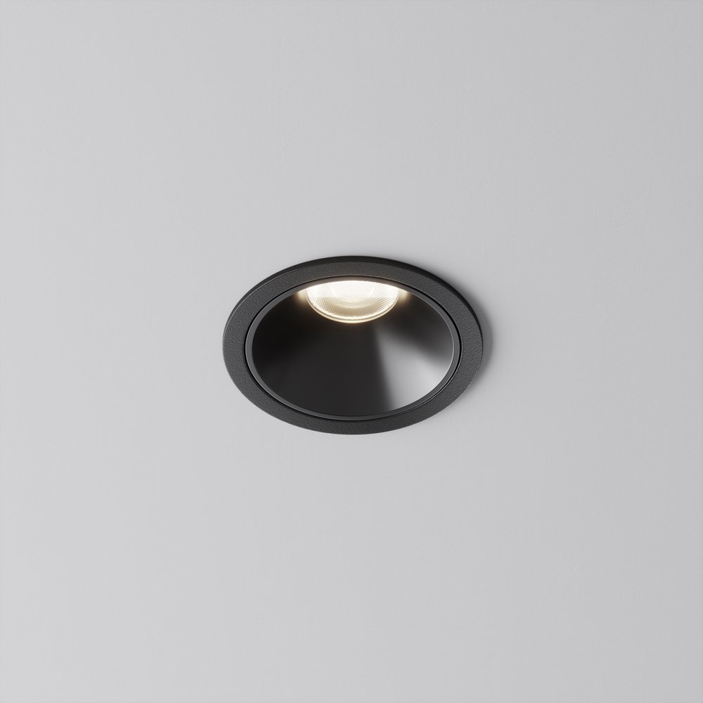 Круглый встраиваемый светильник 4000K 10Вт 58° «Alfa LED» DL043-01-10W4K-RD-B-1