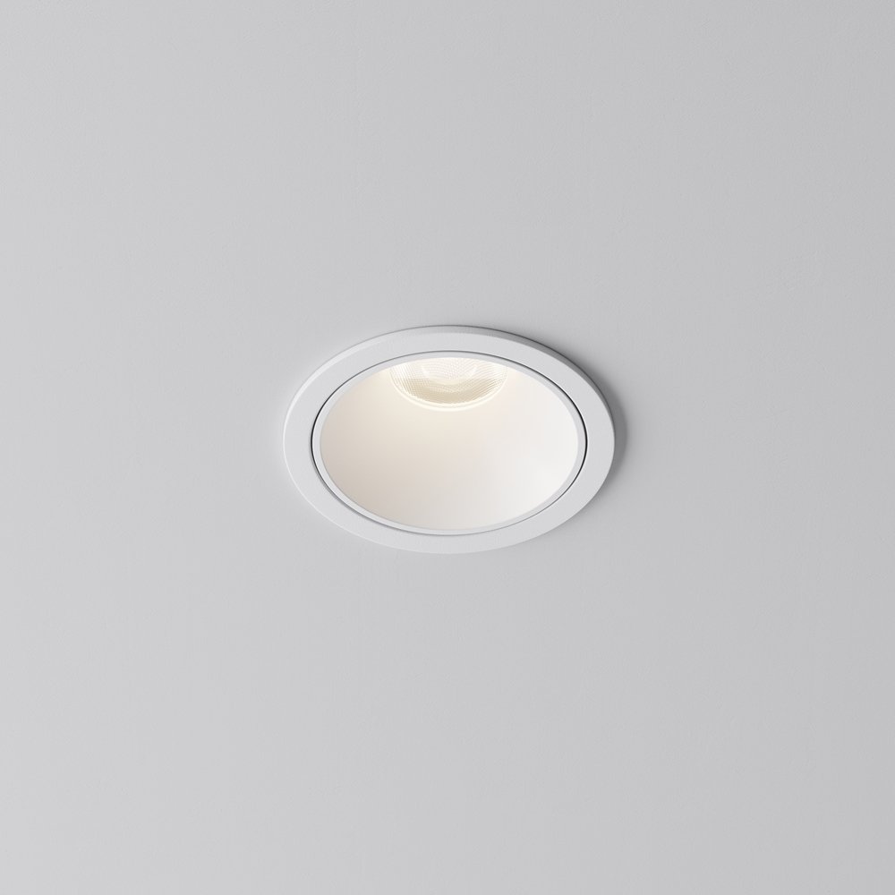 Встраиваемый круглый светильник 4000K 10Вт 60° «Alfa LED» DL043-01-10W4K-RD-W-1