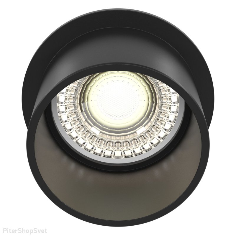 Встраиваемый светильник чёрного цвета «Reif» DL050-01B