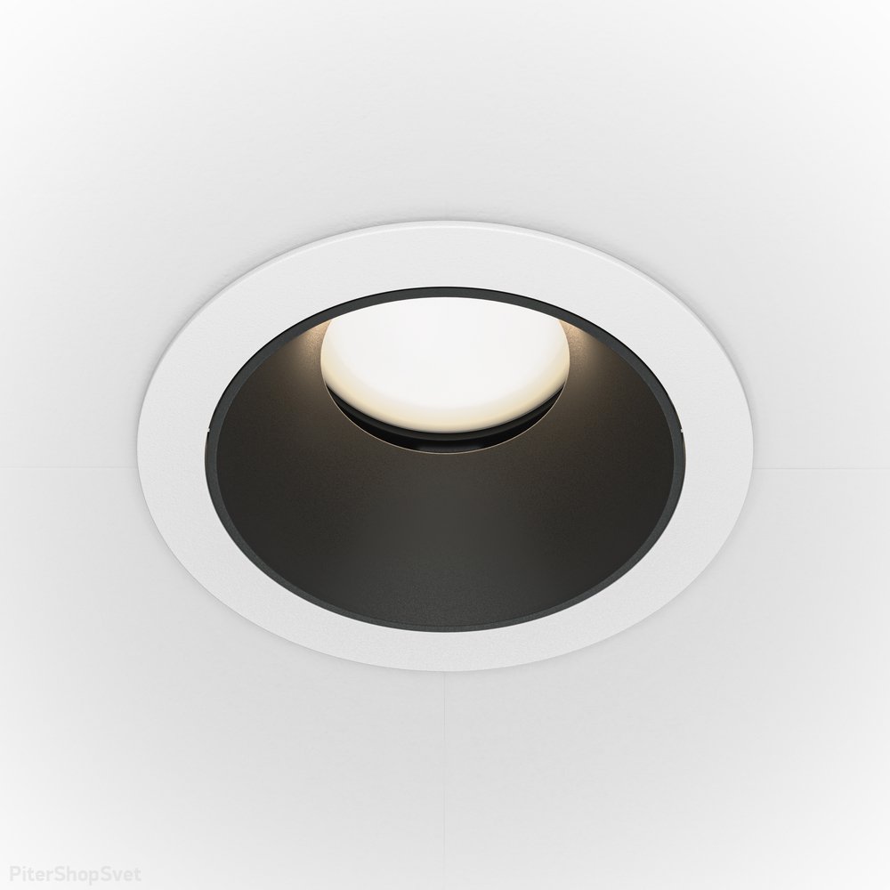 Встраиваемый поворотный светильник, белый/чёрный «Share» DL051-U-1WB
