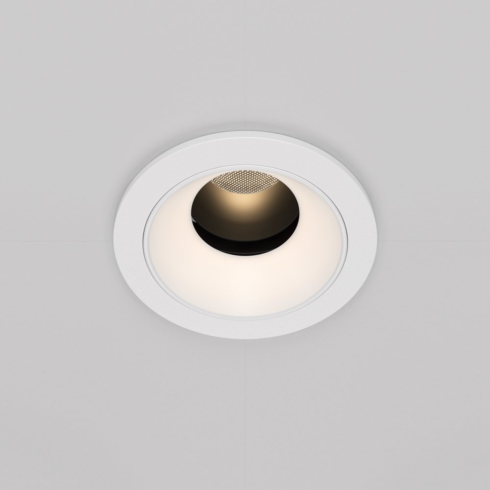 Белый круглый встраиваемый светильник 7Вт 3000К «Wise» DL057-7W3K-W
