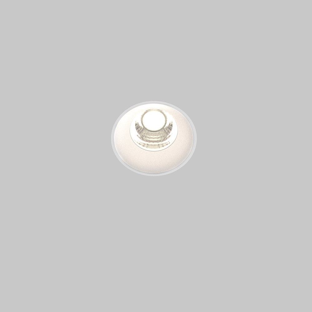 Белый встраиваемый светильник под шпаклёвку 7Вт 4000К 60° «Round» DL058-7W4K-TRS-W
