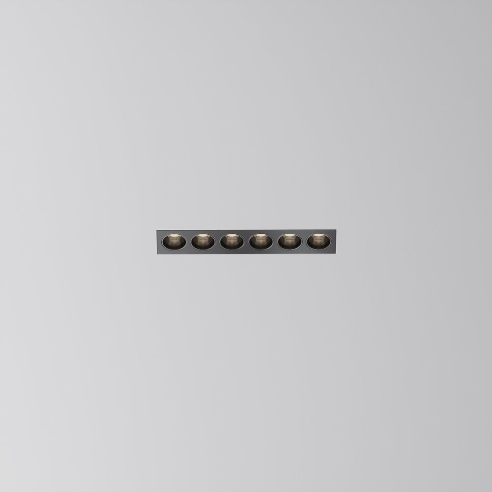 встраиваемый светильник под шпаклёвку 12Вт 3000/4000/6000К 30° «Points» DL065-12W3-6K-TRS-B