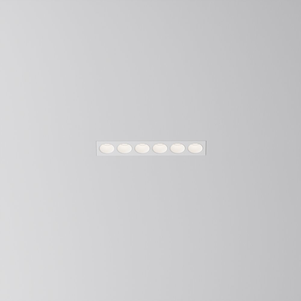 встраиваемый светильник под шпаклёвку 12Вт 3000/4000/6000К 30° «Points» DL065-12W3-6K-TRS-W