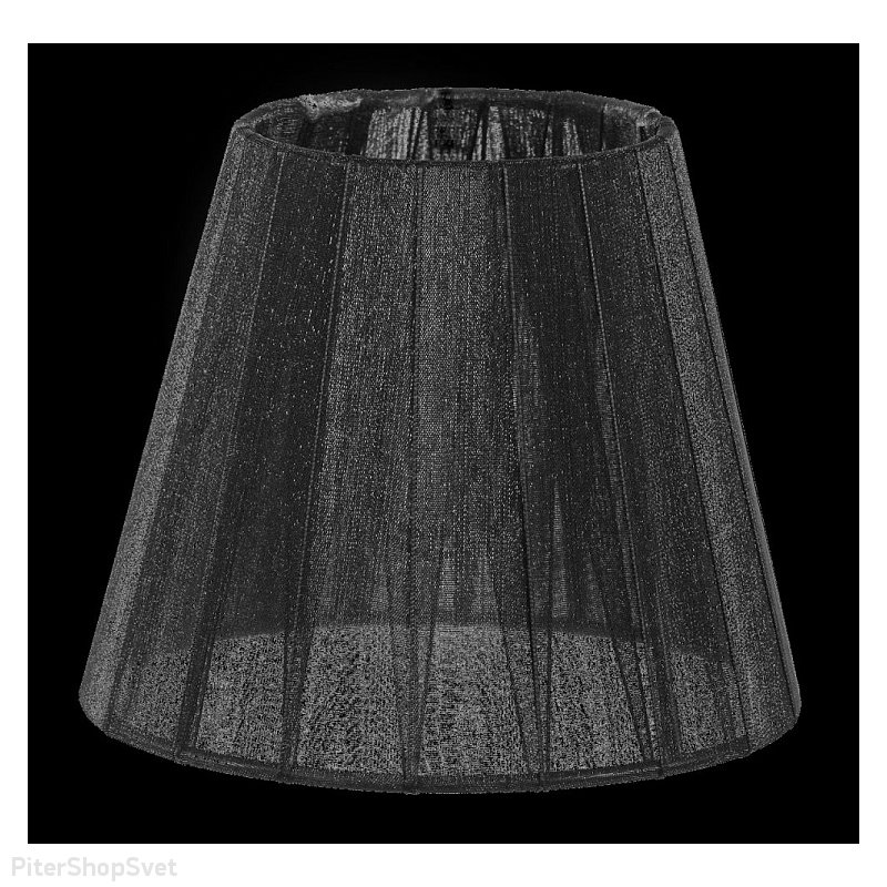 Чёрный текстильный абажур LMP-BLACK-130