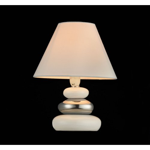 Настольная лампа белого цвета на керамическом основании MOD004-11-W FARO Maytoni